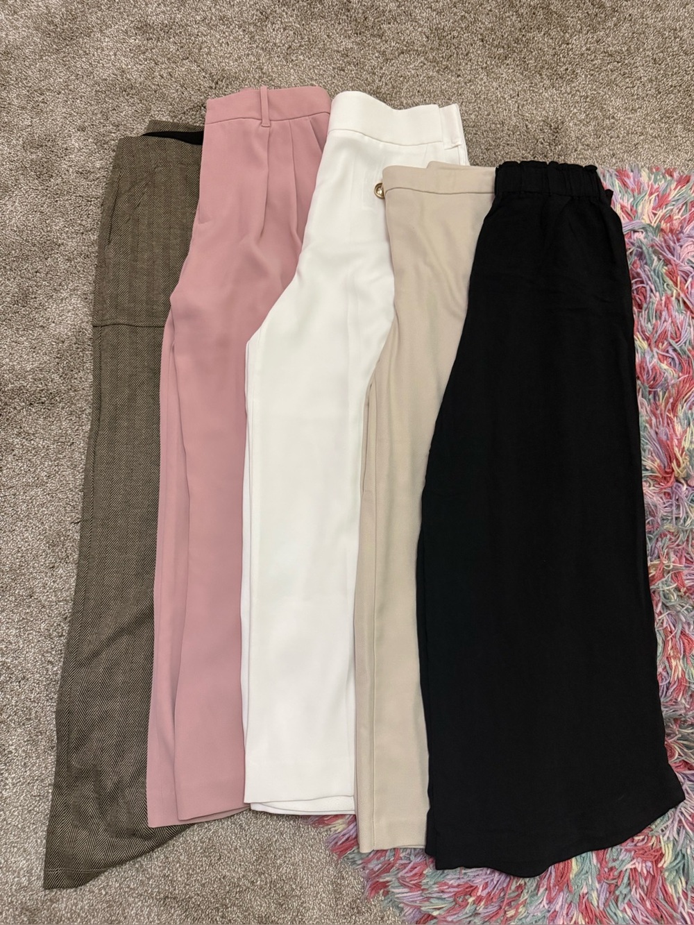 LOT OF 5 Pants Size M/6. ZARA, Zara Woman, Max Studio, GAP, Petal & Pup